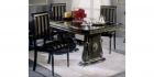 Rossella magasfényű fekete arany nappali bútor