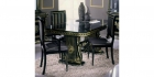 Görögmintás Étkezőasztal  - fekete-arany